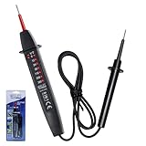CCLIFE 2-poliger Spannungsprüfer 6–380V Wechselstrom/Gleichstrom mit LED Anzeige Robuster...