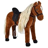 Pink Papaya Stehpferd zum draufsitzen | 75cm Spielpferd zum Reiten Bella | Pferd zum Reiten für...