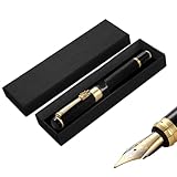 TMRBBesty Füller Füllhalter Füllfederhalter Kolbenfüller, 0.5mm Metall Fine Nib, Ergonomischem...