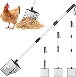 1pcs Hühnerstall Zubehör Chicken Poop Scooper einstellbare Hühnerschaufel für die Reinigung...