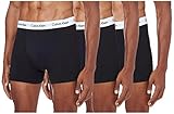 Calvin Klein Herren 3er Pack Boxershorts Trunks Baumwolle mit Stretch, Schwarz ,B-Cool Melon/Glxy...