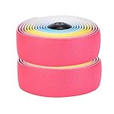 Brrnoo Fahrradstangenband, Elastische Weiche Schweißabsorption Irisated Roadbike -Lenker Gürtel...