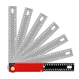Zimmermannswinkel - Metrisch Zoll L-förmiger 30 cm Anschlagwinkel - Präzisions Rahmengoniometer |...