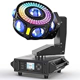200W Moving Head LED RGBW Beam Discolicht Partylict 19CH/25CH Bühnenlicht für Partykeller Hochzeit...