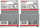 Bosch Accessories Professional 1000x Flachdrahtklammer Typ 54 (Karton, Papier, Folien, 12.9 x 1.25 x...