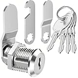 Litensh Briefkastenschloss 4 Schlüssel, Schrankschloss, Schloss Geldkassette,...