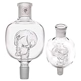 DILAW® Shisha Molassefänger Totenkopf Bunt (aus Glas für (Schliff 18/8) - Wasserpfeife,...