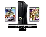 Xbox 360 - Konsole Slim 4 GB inkl. Kinect Sensor, Kinect Adventures und Kinect JoyRide, schwarz-matt