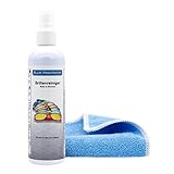 Blum Manufaktur - 250ml Brillenreiniger + Mikrofasertuch 30 x 30 cm - Brillenspray Brillenreinigung...