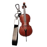 Miniatur Cello Schlüsselanhänger | Winziger Musikinstrument-Anhänger | Taschenanhänger Vintage...