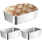 Kastenform 5er-Set, Edelstahl Brotbackform, Rechteckig Toastbrot Backform Kastenbackform für...