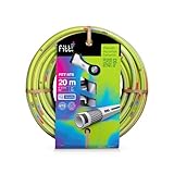 FITT NTS Lime 5/8' (15mm) 20m Kit - Robuster und Flexibler Gartenschlauch in gelber Farbe für eine...