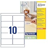 AVERY Zweckform L4744REV-25 Universal Etiketten (250 plus 50 Klebeetiketten extra, 96x50,8mm auf A4,...