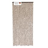 Lemodo Türvorhang Wohnwagen, Flauschvorhang beige/braun/weiß meliert 90x200 cm, Camping Vorhang...