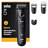Braun Barttrimmer Series 5, +4 Zubehörteile, ultrascharfe Klinge, 120 Min Akkulaufzeit, 40...