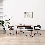 Frdhee Freischwinger Essstühle Esszimmerstühle,Esszimmerstühle 4 STK. Drehbar Bugholz und...