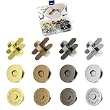 18mm/0.7in Magnetknöpfe 24 Stücke Magnetische Knöpfe 4 Farben Magnetverschluss Nähen Handwork...