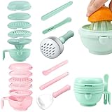 Baby-Püree-Set 2er-Set Babynahrungszubereiter mit Griff großes Fassungsvermögen...