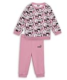 PUMA Unisex Baby Minicats Aop Crew Jogger Fl Inf Trainingsanzug, Mauved Out, 80 EU