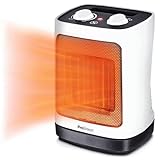 Pro Breeze 2000W Mini Keramik Heizlüfter energiesparend mit automatischer Oszillation, Zwei...