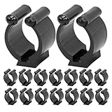 TOBBOMEY 24 Stück Teiliges Snooker Queue Clip Wandhalter Pool Cue Halter aus Kunststoff Stabile Cue...