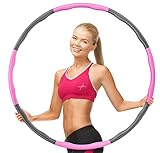 AthleticPro - DAS ORIGINAL - Hula Hoop Reifen Erwachsene [0.75-1kg] - Steckbarer Hulahuppreif zum...