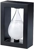 Carlo Milano Wetterglas: Modernes FitzRoy-Sturmglas in Tropfenform, 14cm (Sturmglas zur...
