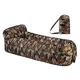 Aufblasbares Sofa | Aufblasbarer Liegestuhl – aufblasbarer Camping-Sessel, rutschfest, für...