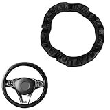 COYUN 1 pcs Lenkradbezug Leder, Auto Zubehör Innenraum, Mikrofaser Leder Lenkradhülle,...