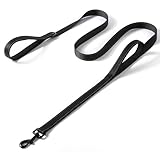 Heavy Duty Hundeleine 1,8 m – Double Handle Hundeleine mit integriertem Kurzführer,...