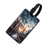 Gepäckanhänger, Sichtschutz, City Scape Ausweis für Reisekoffer, Essentials