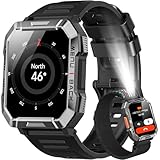 Blackview Smartwatch Herren, Fitnessuhr mit Telefonfunktion, Anrufe tätigen/empfangen, Kompass,...