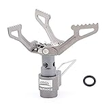 Hamans BRS BRS-3000T Ultraleichter Titan Campingkocher für Rucksacktouren (25 g) mit 1...
