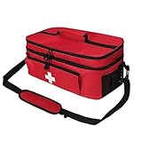 Spalivivre Reiseapotheke Tasche, Erste Hilfe Tasche Leer,Tragebare Medikamententasche für...
