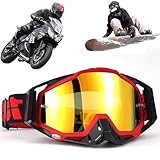 Yoihuqi Winddichte Staubdichte Motocross-Brille, Motocross Brille, SkiBrille, Dirt Bike Crossbrille...