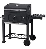 tepro Holzkohlegrill (Grillwagen) Toronto Click, Grillfläche: ca. 56 x 41,5 cm, mit Deckel,...