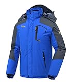 donhobo Softshelljacken Herren Gefüttert Funktionsjacke Wasserdicht Atmungsaktiv Wandern Mantel...