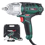 POSENPRO Schlagschrauber 550 W, Drehmoment 500 Nm, Softgrip, Rechts-/Linkslauf, 3.800 1/min, 1/2'...