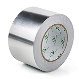 BOMEI PACK 75mmx50 Meter Aluminium Silber Klebeband Dichtband Band zum Reperaturband Alu Tape...