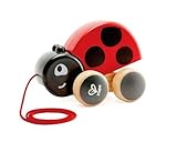 Hape Nachziehkäfer Marie aus Holz, Ziehspielzeug für Kinder ab 12 Monaten