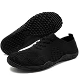 IVQDZL Barfußschuhe Damen Sneaker Slip on Hallenschuhe Turnschuhe Laufschuhe Joggingschuhe...