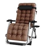 Verstellbare, faltbare Sonnenliege mit abnehmbarem Baumwollkissen und Getränkehalter, tragbare...