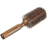 TEHAUX Lockenwickler Haarbürste Große Rundbürste zum Föhnen und Styling Wildschweinborsten...