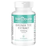 Fair & Pure® - Grüner Tee Extrakt 1000mg (Camilla sinensis) - 90 Kapseln - 50% Polyphenole (u.a....