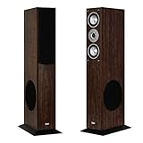 mohr 1 Paar Standlautsprecher SL15 Nussbaum Lautsprecherboxen, HiFi Klang zum günstigen Preis,...