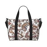 Laptop-Tragetasche für Damen, Arbeit – exotisches Blumenmuster Paisleymuster für Damen und...
