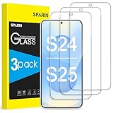 SPARIN 3 Stück Schutzfolie für Samsung Galaxy S24/S25 Panzer Schutz Glas, HD-Klar,...