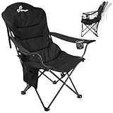 Sportneer Campingstuhl Faltbar Klappstuhl: Klappstuhl Camping bis 160 kg 3 Verstellbar Winkel...
