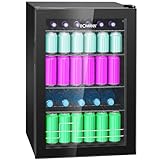 Bomann® Getränkekühlschrank 4 Ablagen | bis zu 178 Dosen | Kühlschrank mit Glastür 39db leise |...