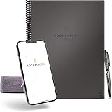 Rocketbook Fusion Wiederverwendbares Notizbuch, Smart Notepad A4 Grau, 7 Layouts, To Do Listen,...